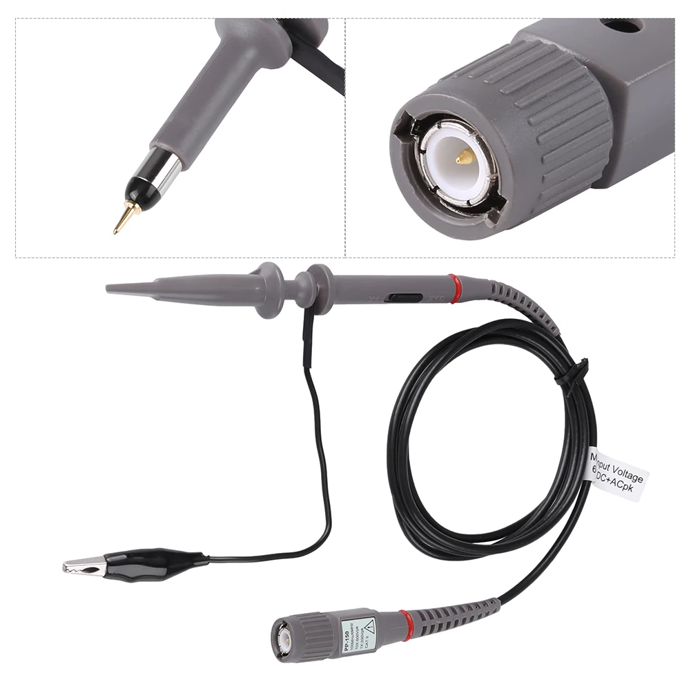 100MHz Oscilloscope Probe PP-150 100MHz 1X 10X Oscilloscope Probe for Automotive Diagnostic Oscilloscopes Multimeter