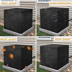 1 piece waterproof heavy duty 210D air conditioner cover, perfect for outdoor large air conditioning equipment in winter