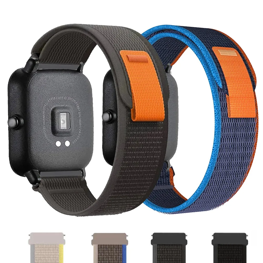 20mm 22mm watch Band For Amazfit watch GTS 2/3/4/mini correa GTR 4/2/3/pro/stratos 2/47mm Trail Loop bracelet amazfit bip strap