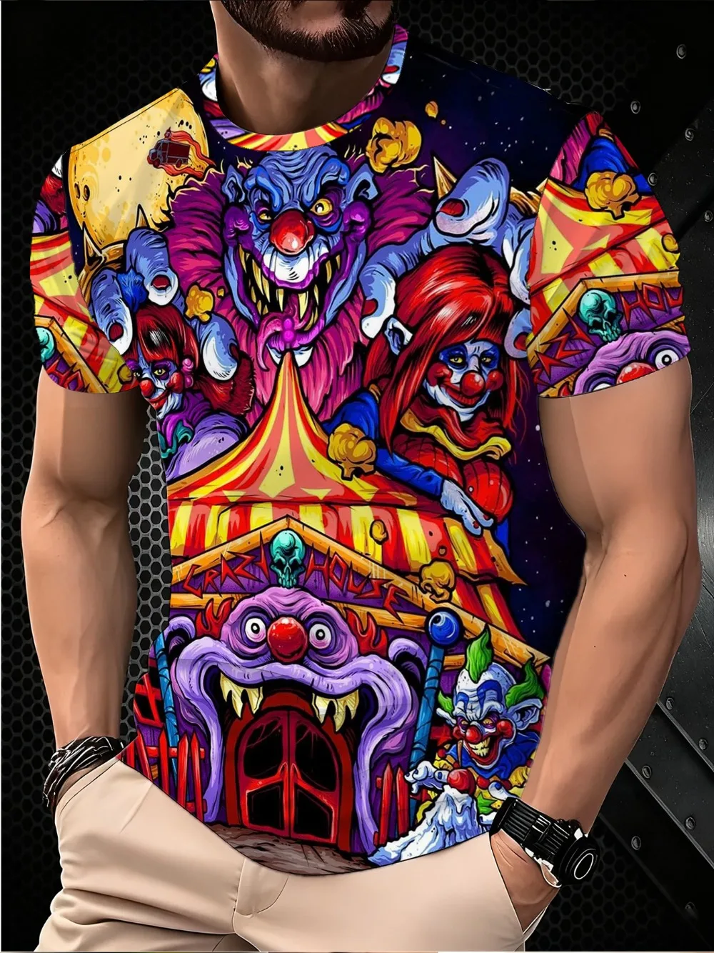 The Amazing Digital Circus3D Print Sport Breatha Men T-Shirt Outdoor Street Role-playing Harajuku Y2K Parent-child Short Sleeve