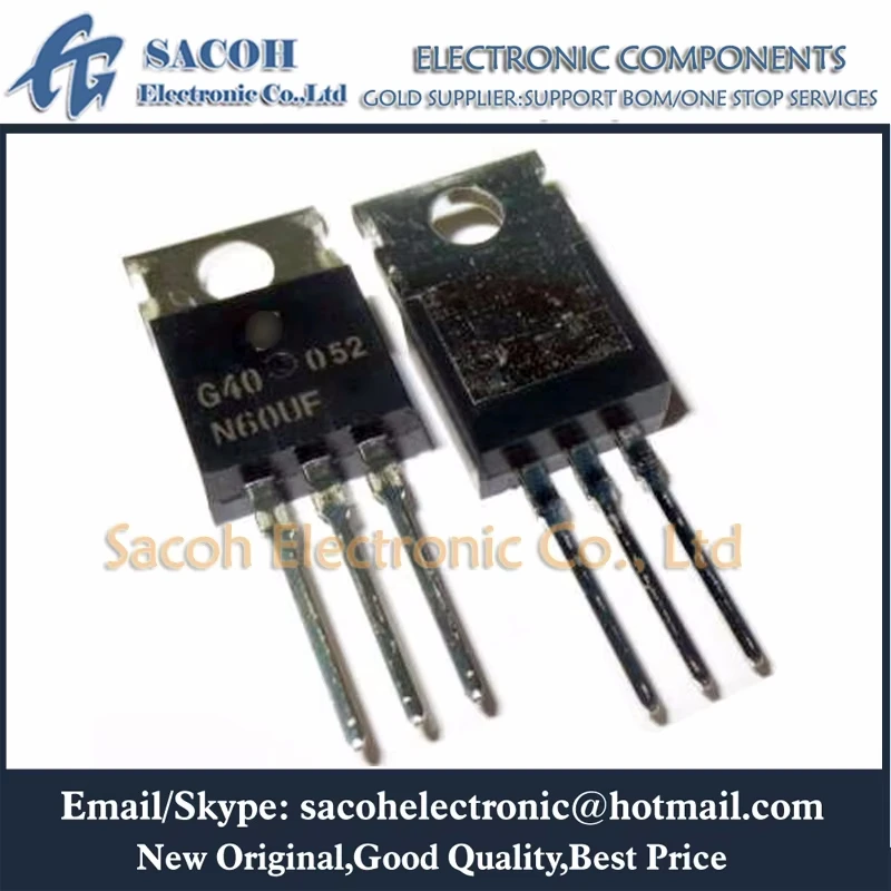 

Refurbished Original 10Pcs/Lot SGP40N60UF G40N60UF TO-220 40A 600V Power IGBT Transistor