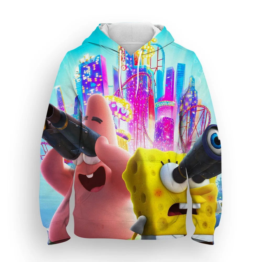 2024 SpongeBob  Men And Women 3D Hoodie Casual Streetwear Long Sleeves Sweatshirt Fashion Tops Coat Pullover