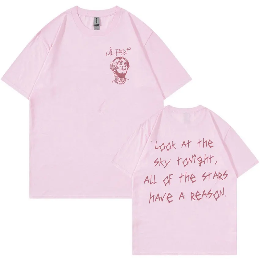 Camiseta de rapero Lil Peep para hombre, camisa de gran tamaño de algodón 100%, ropa de calle Unisex