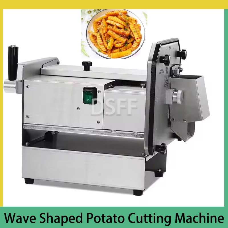 

Commercial Wolf Teeth Potato Making Machine Multi Functional Potato Radish Slicer Stainless Steel Automatic Vegetable Cutting Ma