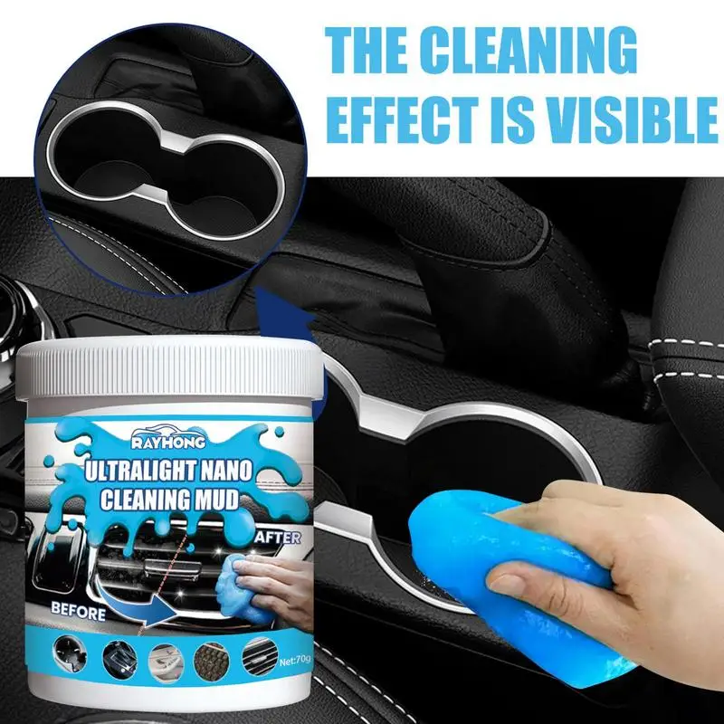 Soft Gel For Car Dust Universal Super Clean Slimy Gel Car Crevice Cleaner Air Vent Interior Magic Dust Cleaner Car Accessories