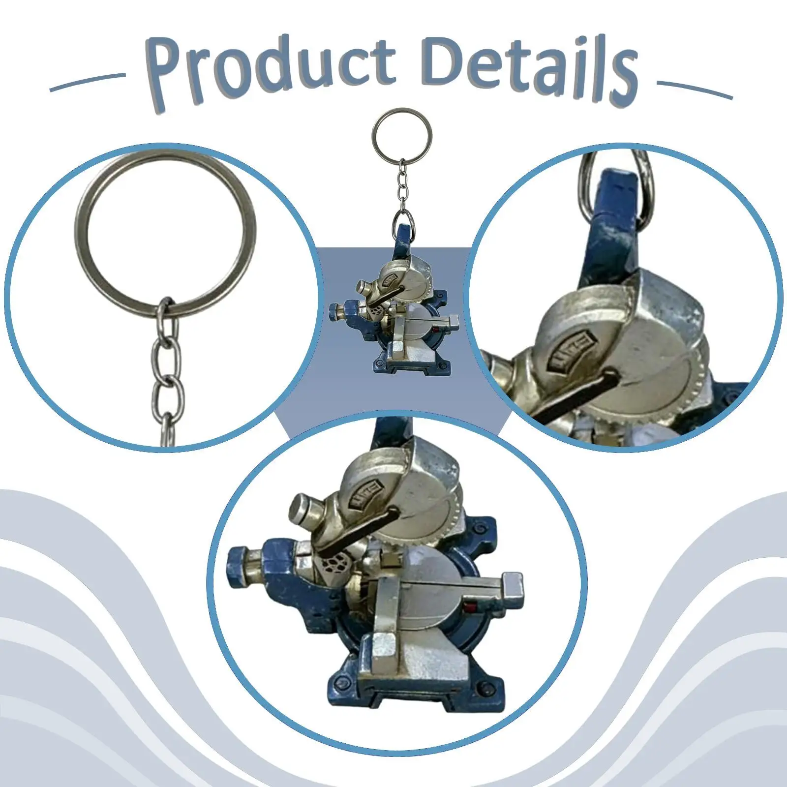 Mini Miter Saw Keychain Purse Charm Mini Garden Tool Keyring Bag Pendant for Dad