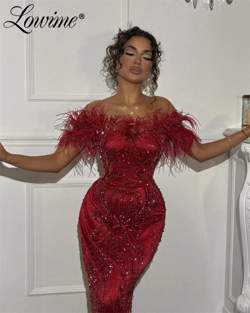 Robe de Soirée Longue en Paillettes pour Femme, Tenue de Bal, Aso Ebi, Sirène, Bordeaux, Deuxième Réception, Fiançailles, Quelle que soit la Robe de Soirée 123, 2 en 1