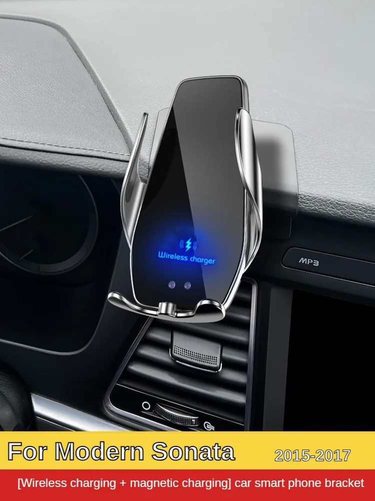 Suporte para celular para hyundai sonata, carregador sem fio, suporte para telefones de carro, suporte para gps, 2020-2021