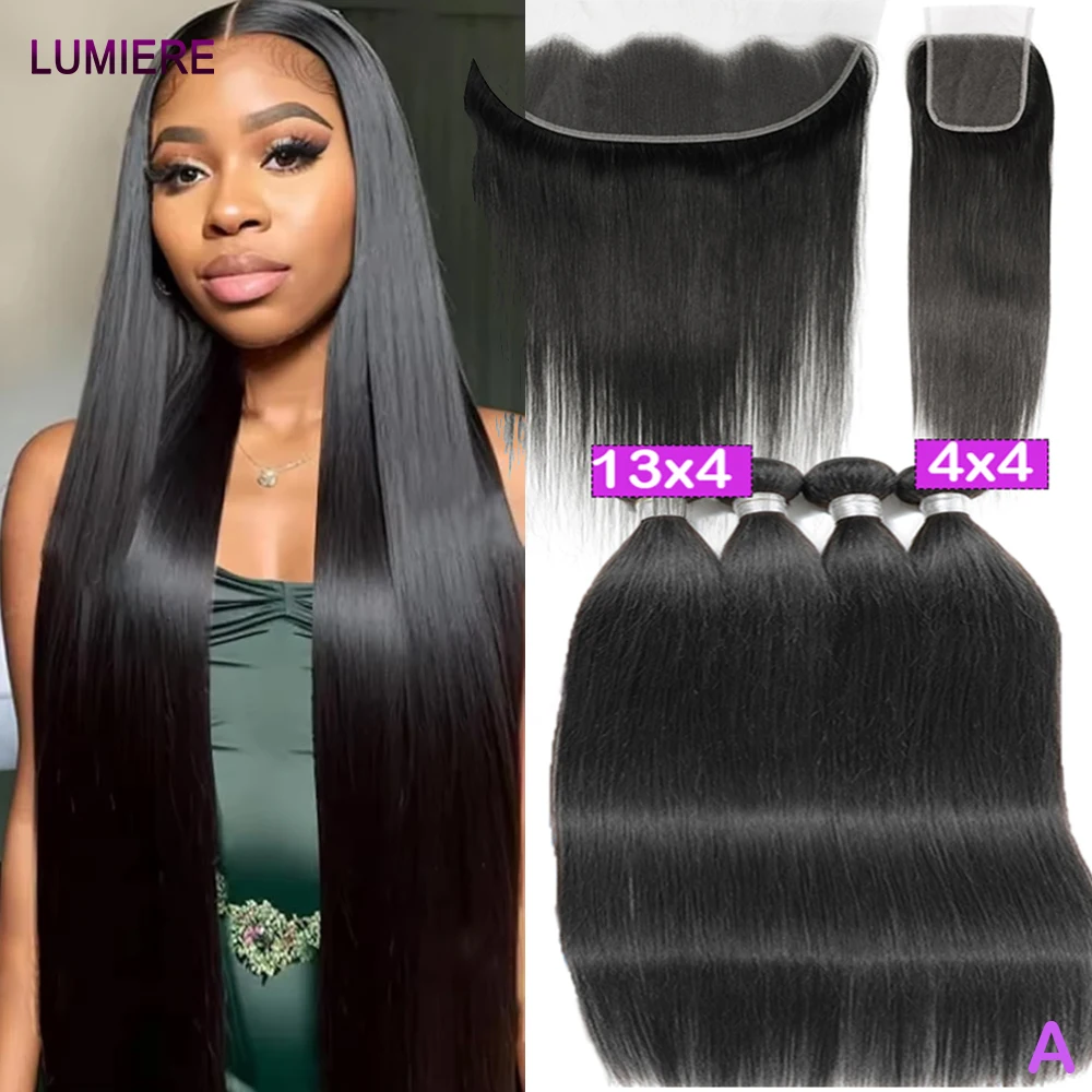 

Прямые пучки человеческих волос, 30 дюймов, глубокие вьющиеся волны, необработанные пучки волос, 100% необработанные наращивание волос с двойным утком, переплетение