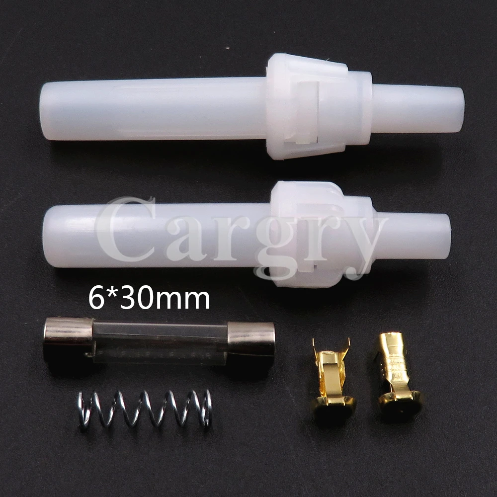 1 Set BX3012 BX3012A AC Assembly Screw Type Glass Fuses Box With Spring and Terminal 6x30mm 6*30mm Lantern Type Fuse Holder