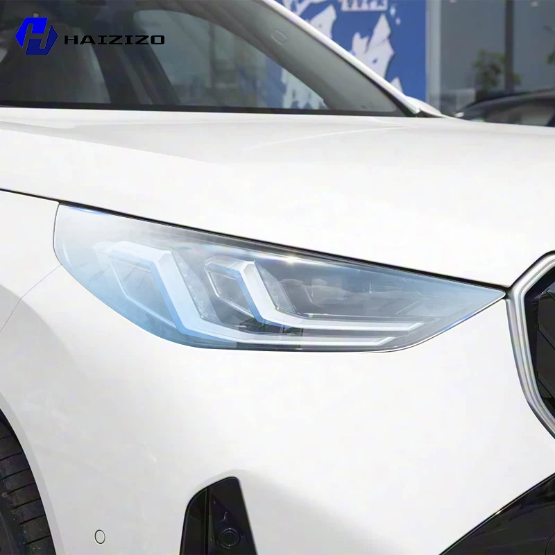 

Для BMW X3 G45 2024-2025: Защитная пленка из ТПУ для фар, цвет дымчато-черный, устойчивая к царапинам и УФ-излучению, простая установка, комплект виниловой пленки PPF