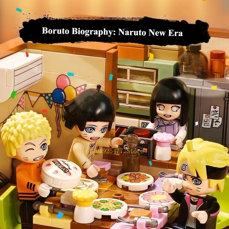 

Keeppley Naruto Anime Surrounding Building Blocks Himawari Uzumaki's Birthday Assembly Model Boys and Girls DIY Puzzle Toys