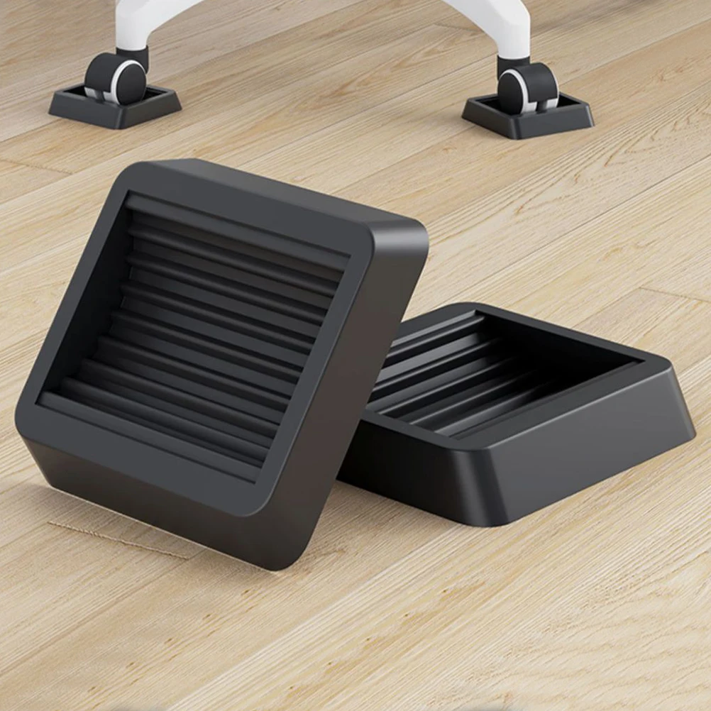 

5 Pcs Roller Sliding Chair Floor Cushion Chairs Caster Wheel Stopper Tablecloth / Slot Pad Tpu Stoppers Office Antislip Pads