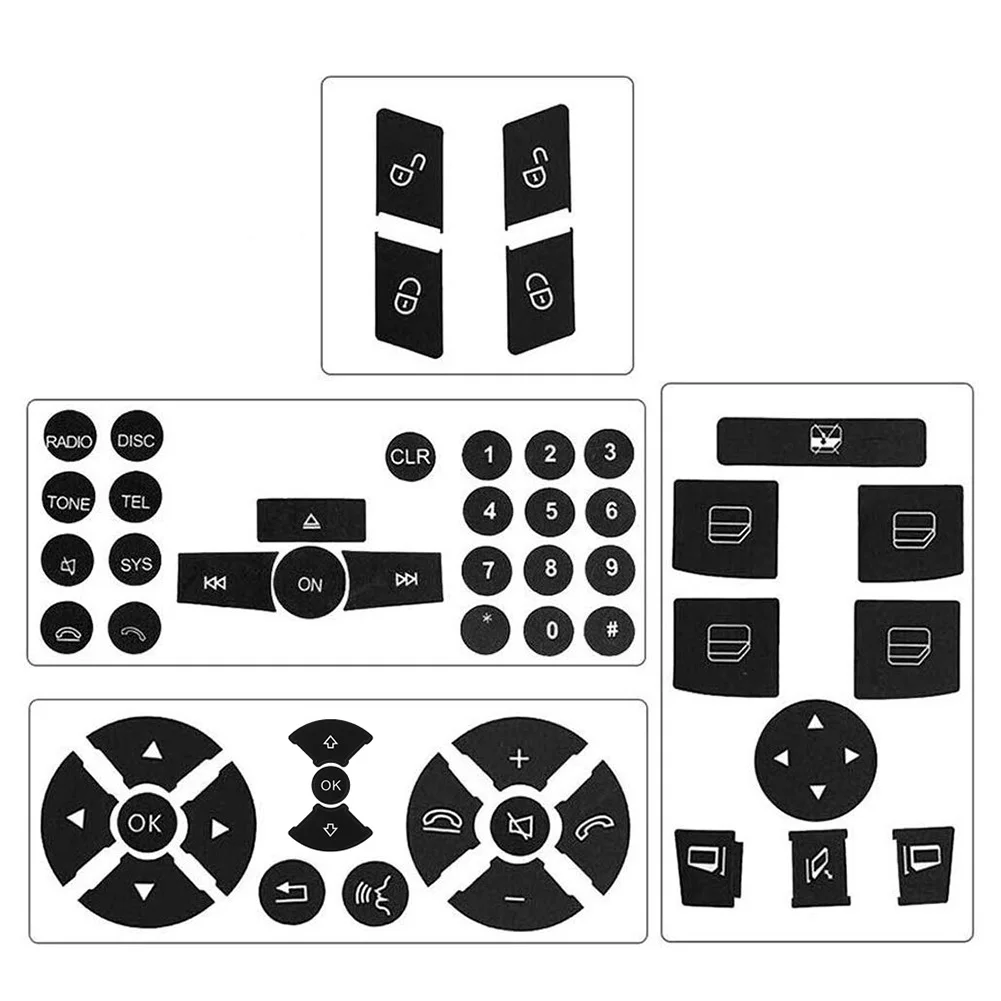 

Interior Switches Decals Stickers Repair Stickers Original Switch Patterns Buttones Decals Switch Vinyl E-Class