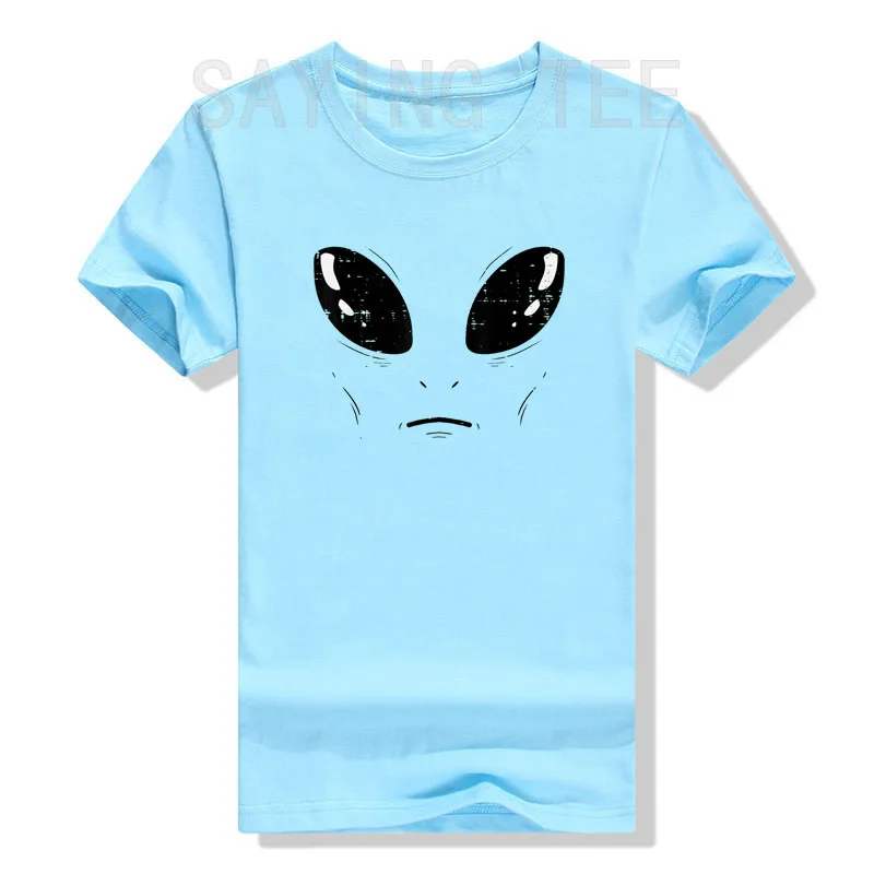 Alien-Gesicht Weltraum Lustiges Halloween-Kostüm Herren Damen Jungen T-Shirt Y2k UFO Alien Cosplay Halloween-Party-Kleidung Persönlichkeits-Outfit – Detail 7