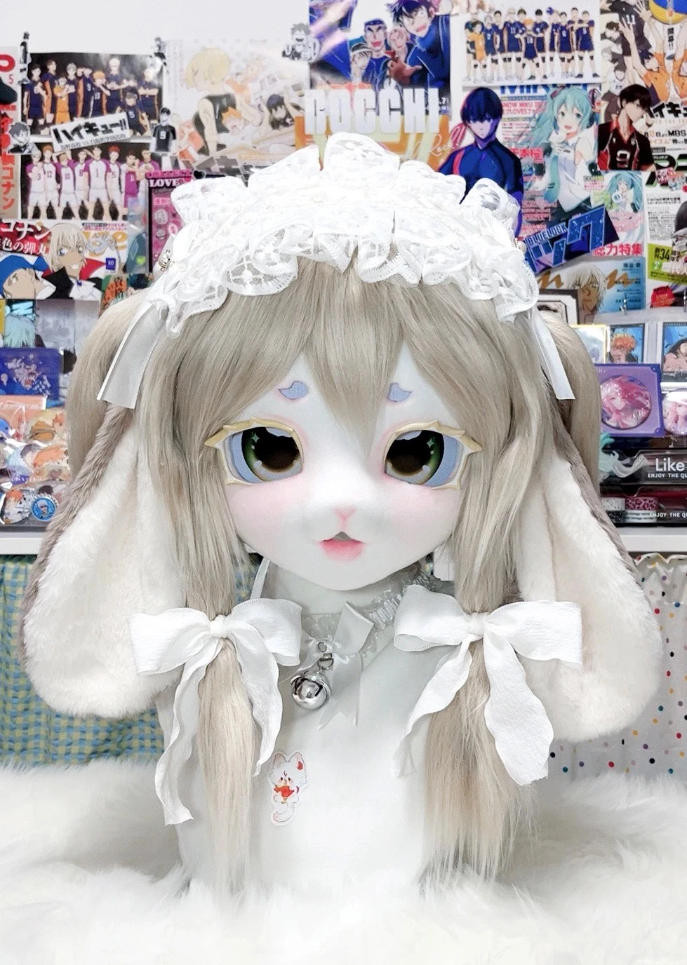 Kigurumi Base Mask Headbase Furry Cosplay Costume Accessories Cosplay Mask Gentle and Lovely 3D Printing