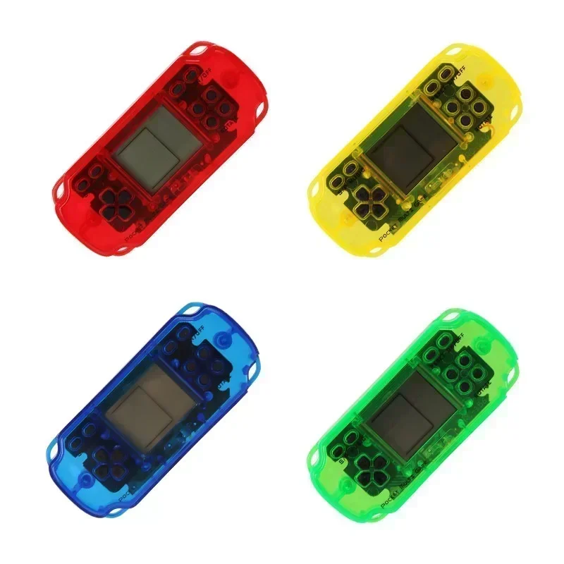 1 stks Mini ABS Retro Handheld Game Console met sleutelhanger Draagbare Compacte Game Player Hanger Stuffer Gift Game Console voor Kid's