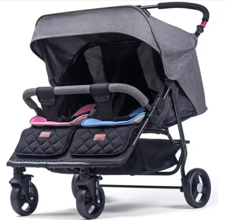 Factory Wholesale Suitable For 0-3 Year Old Baby Double Seats Folding Push Chair Baby Twin Stroller Baby