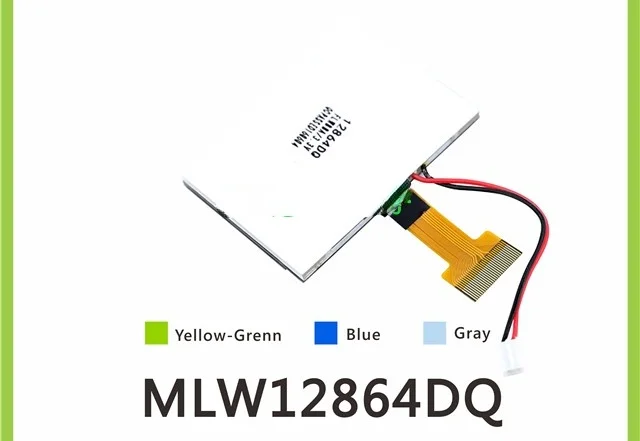 Imagem -02 - Cog 12864 Display Lcd 128x64 Módulo Gráfico de Matriz de Pontos 12864 3.3v Mlw12864dq