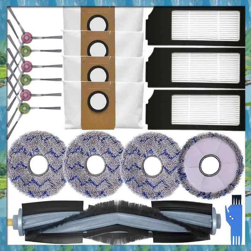 

The For Ecovacs Deebot X1 Turbo/OMNI Robot Vacuum Cleaner Main Side Brush Hepa Filter Mop Cloth Dust Bag Replacement Parts