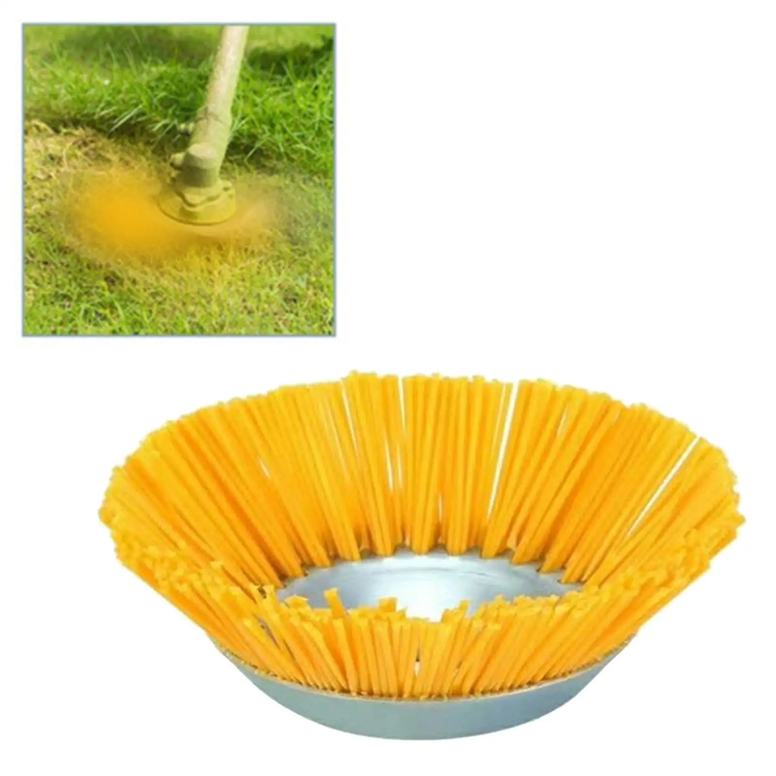 

8 inch Grass Trimmer Head Nylon Wire Brush Efficient Weeding Corners Lawns Sidewalks Replace Parts Access