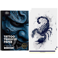 DM 20/50/100PCS Premium Tattoo Transfer Paper 4 Layer Free Hand Thermal Copier Stencil Paper for Tattooists Tattoo Supplies