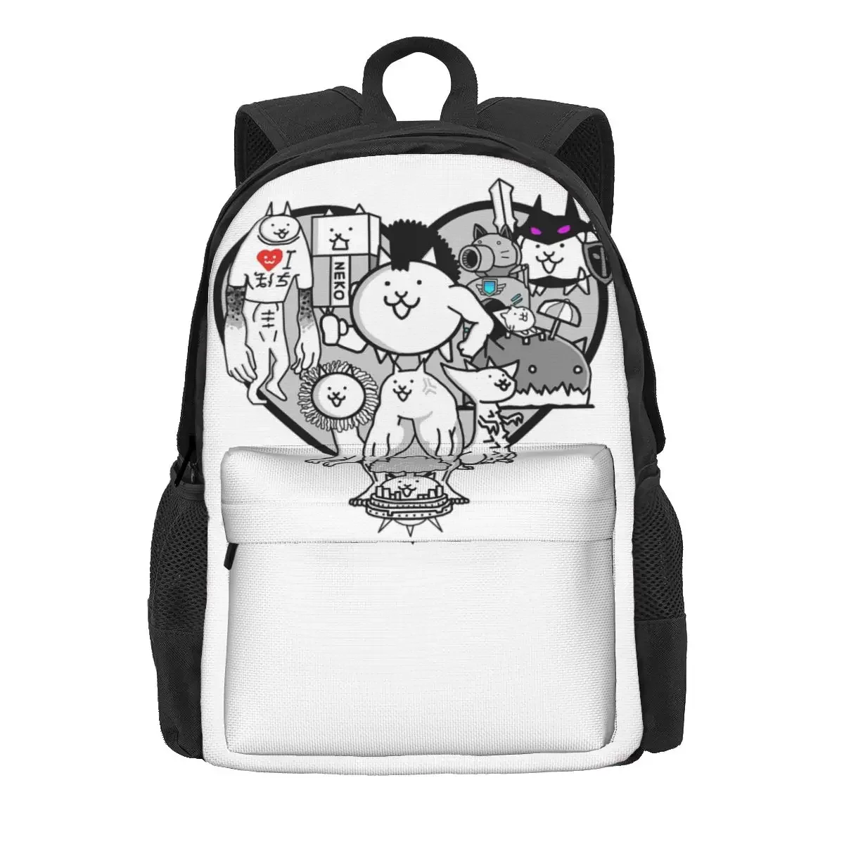 

Battle Cats True Form Mural Backpacks Boys Girls Bookbag Children School Bags Cartoon Laptop Rucksack Shoulder Bag