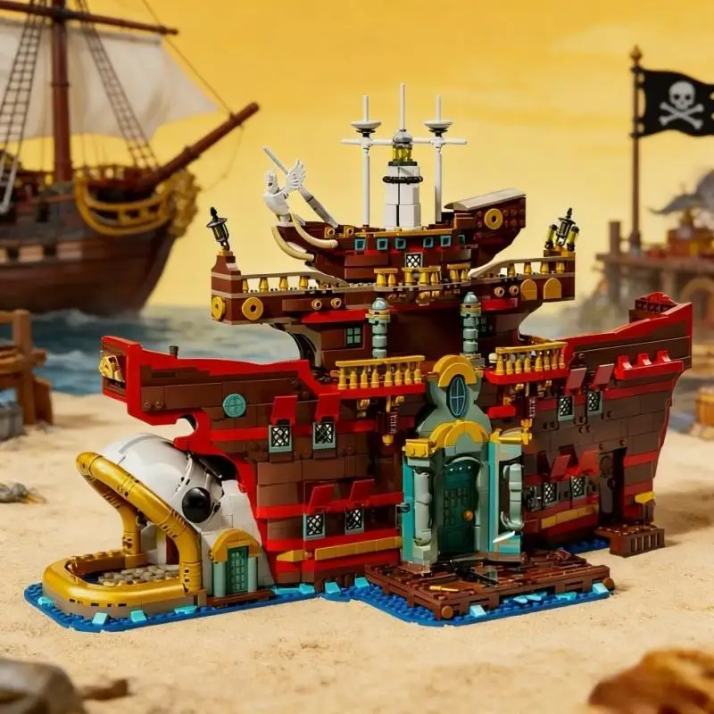 

2026 New floating restaurant creative model building block brick craft toy adult birthday Christmas gift