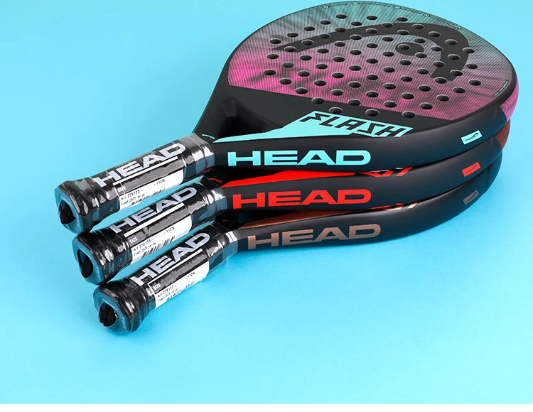 HEAD pรกdel raqueta de tenis serie FLASH de raqueta de carbono para jugadores Base para adultos
