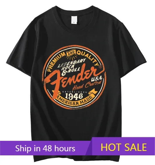

2025 Men Comfortable T Shirt Casual Fende Jazz Bass T-shirt Graphic Oversized Sports Tops Breathable Streetwear S-3XL Cool Tee