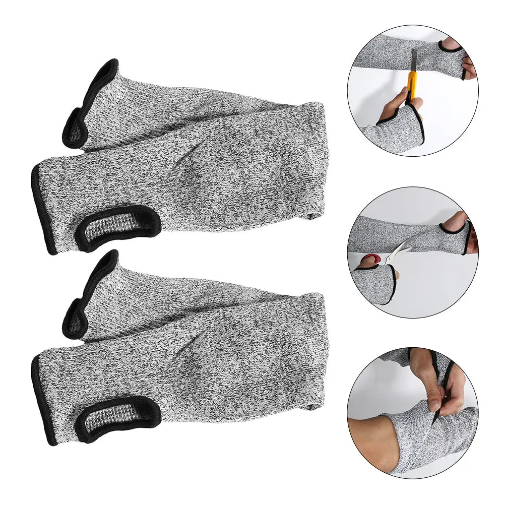 1Pair Cut Resistant Arm Sleeves Lightweight Breathable Orchard Picking Assembly Line Protection Arm Guard Anti-Scratch Sleeve