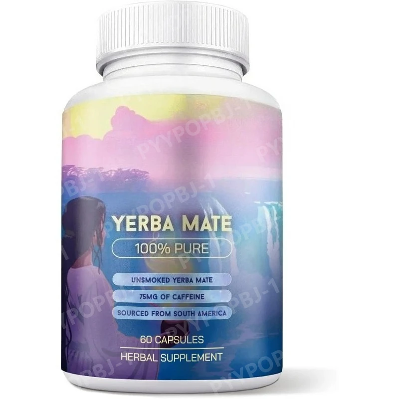 

Yerba Mate Capsules 100% Pure Extract High Potency Energy Focus 75mg Clean Yerba Mate Pill