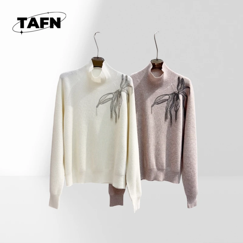 

High-Quality Wool Knit Sweater for Women, Stylish Yet Comfortable Design Comfortable and Perfect for Layering AI0944