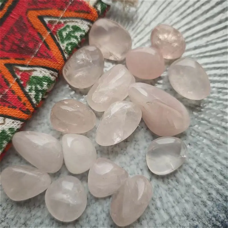 100 جرام/الحزمة حجر الكوارتز الكريستالي المصقول الطبيعي الخام للديكور هدايا الريكي العلاج بالطاقة حجم 15-20 مللي متر #5