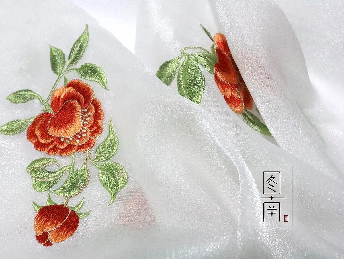 Designer Cloth Restoring Eyebrow Antique Style Han  Clothing Cheongsam Embroidery Fabric Traditional Horse-Face Skirt Fabric