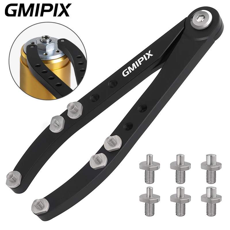 GMIPIX Adjustable Pin Spanner Wrench Bike Pin Spanner 3mm 4mm 5mm Pin Tool Motorcycle Fork Cap Removal Wrench