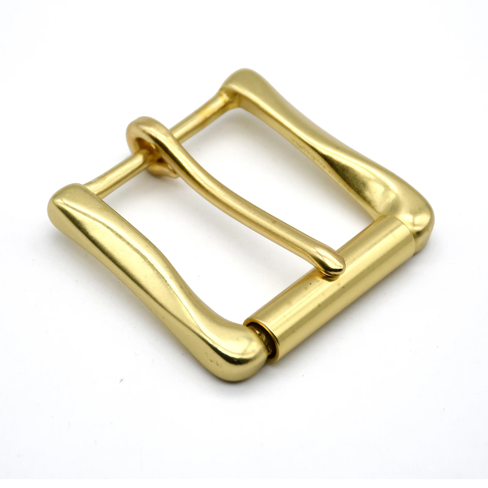 

1 Piece Solid Brass Belt Buckle Pin Buckle Square Half Buckle Men's Waistband Head Belt Parts DIY Accessories
