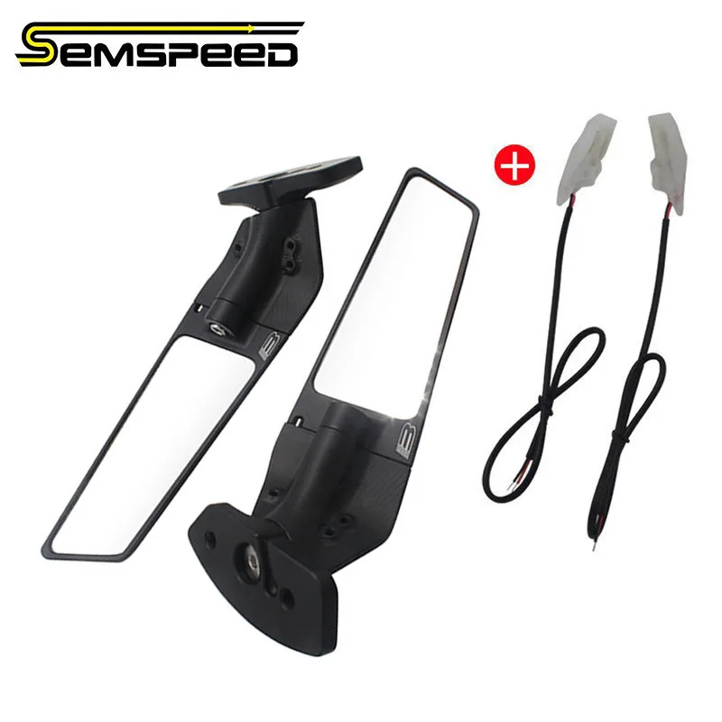 

SEMSPEED Motorcycle Mirror For QJMOTO SRK 800RR SRK 400RR/450RR/550RR/600RR/600RC/800RR/921RR Wing Mirrors Cafe Racer