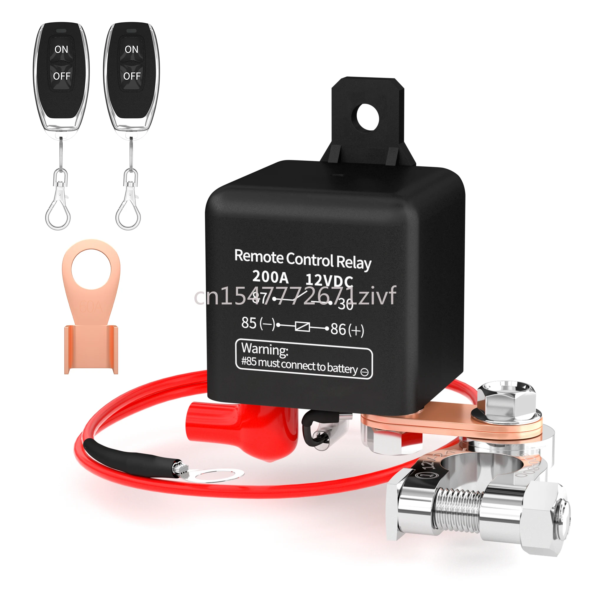 

120A 200A 12VDC Wireless Key Remote Control Starter Relay Switch Car Relay Car Truck Motorboat