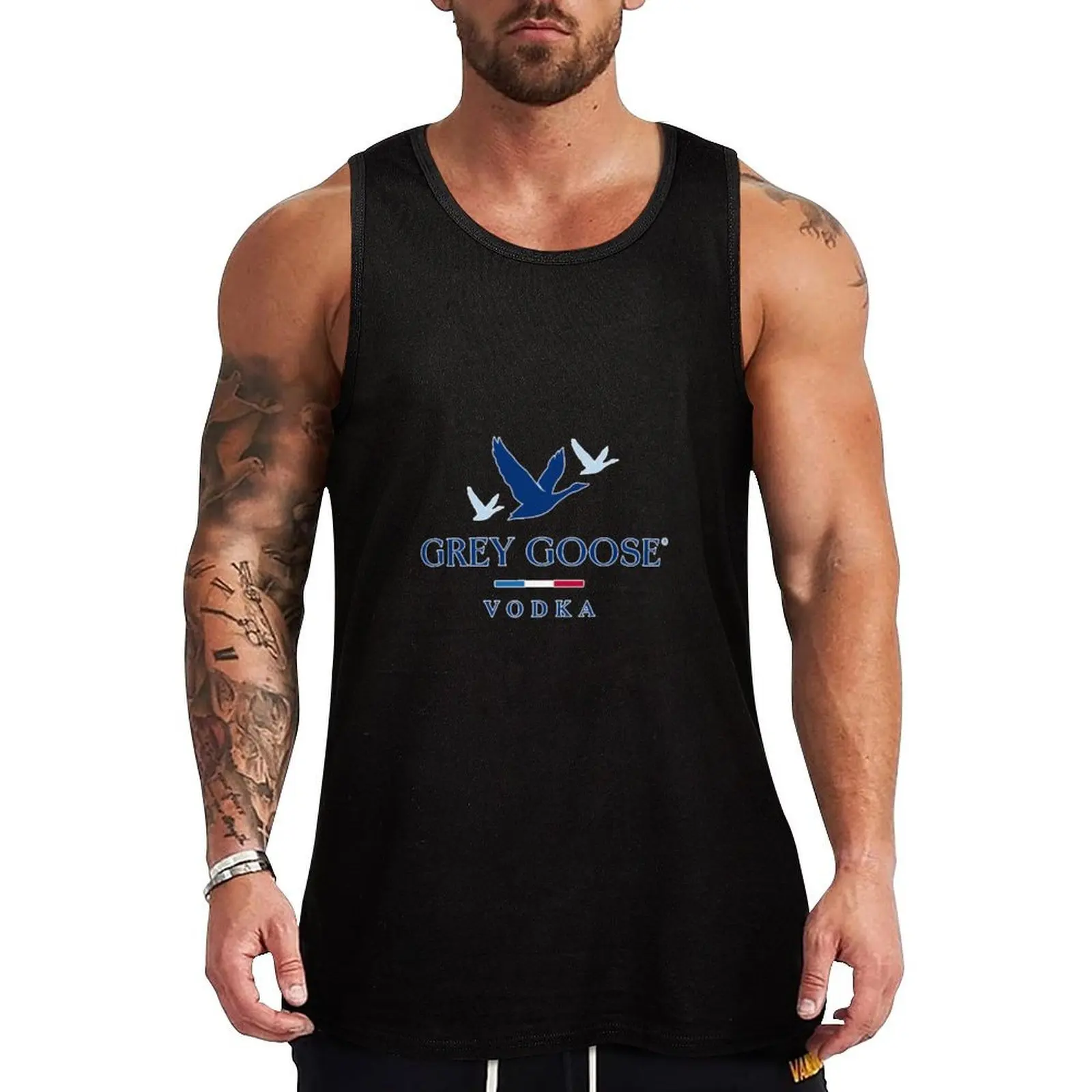 GREY GOOSE VODKA 2 Tank Top Basic Casual Tank Top Lightweight Breathable Fabric