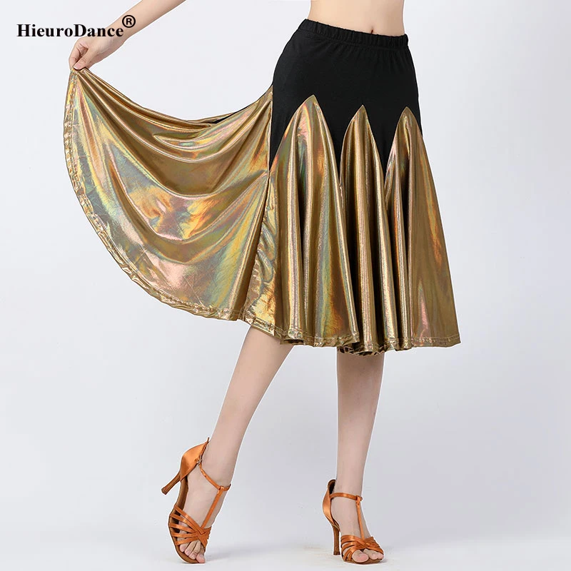 Elegant Dance Skirt Clothing Ladies Waltz Dancing Costume Dress Long Swing Skirt Professional Ballroom Dance Waltz Dance Wear