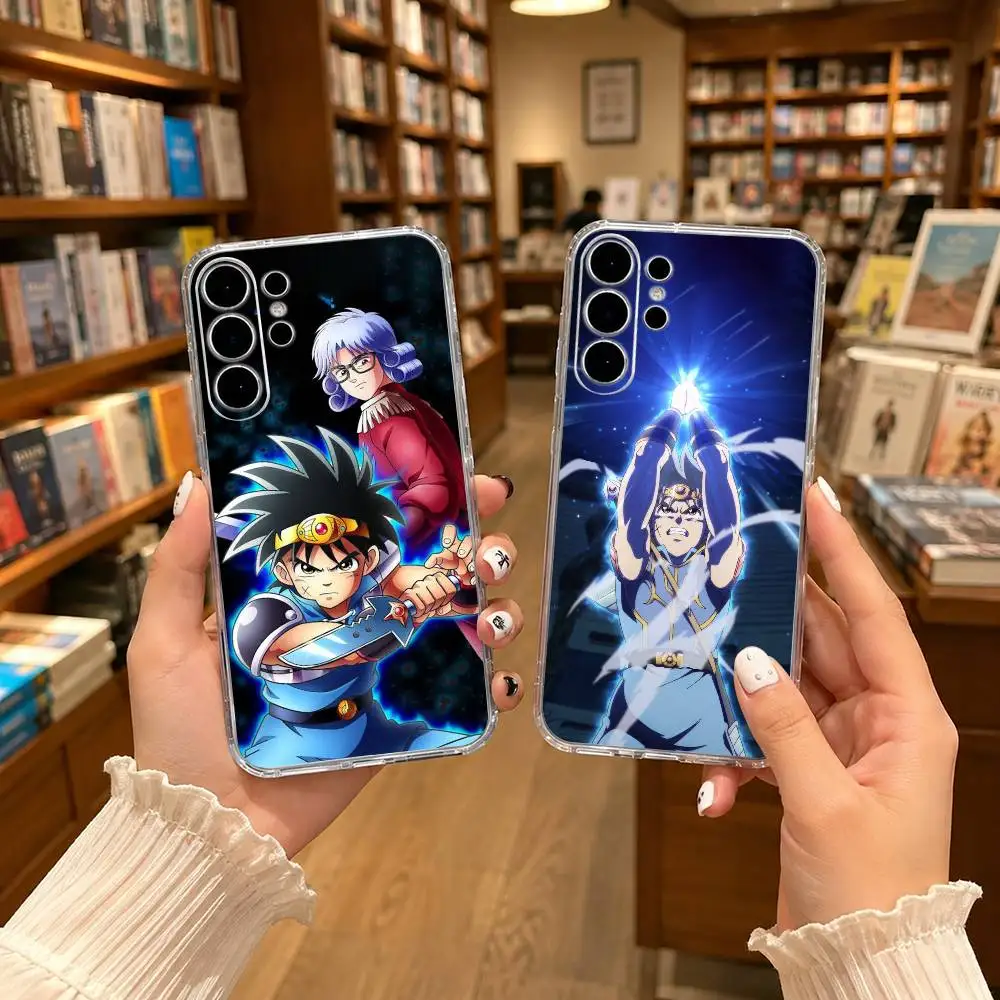 D-Dragon Q-Quest The Adventure of Dai Phone Case For Samsung S25,S24,S21,S22,S21,S20,S10,S9Ultra,Plus,Fe,Lite Transparent Cover