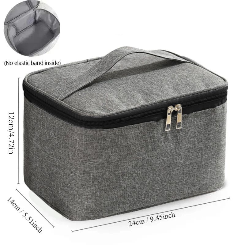 1pc Business Trip Men\'s Toiletry Bag Double Layer Large Capacity Cosmetic Bag Oxford Cloth Storage Bag Portable Handbag