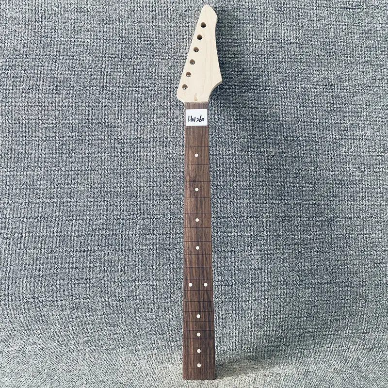 HN260 Maple with Rosewood 22 Frets Tremolo Guitar Neck J&D Brother Original Unfinished No Frets No Paints for DIY