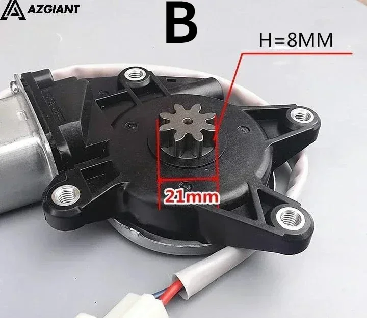 AZGIANT Universal 4 Hole 8 Teeth Car Window Engine DC Motor Electric Glass Lifter Motor DC 12v/24v Auto Parts