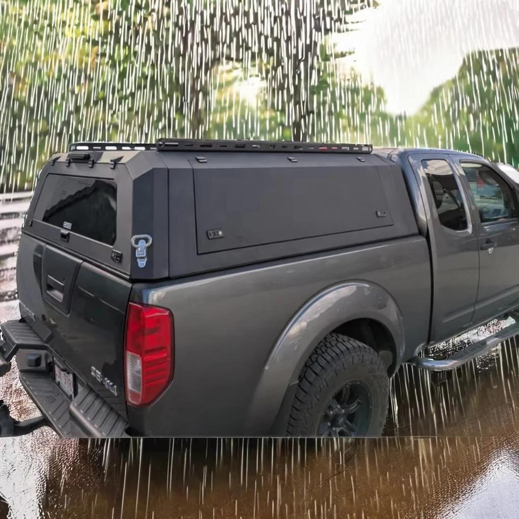 High Quality Waterproof Retractable Hardtop Cover for Mitsubishi Navara 4x4 Pickup Trucks Aluminum Alloy Construction Snap