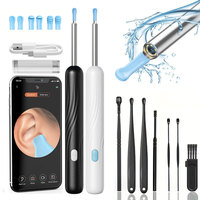 Wireless Ear Cleaning Tool with 8 megapixel Ear Wax Removal Camera and 6 Silicone Ear Spoons Ear Endoscope Suit for Ear Care