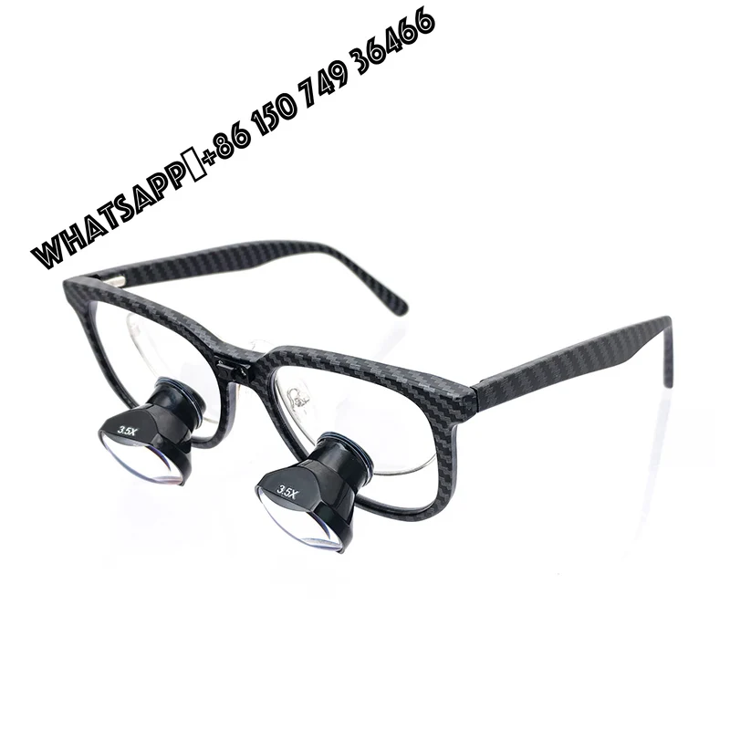 

Burite New TTL 2.5X 3.0X 3.5X LED Carbon Fiber Frame Square Lens Medical Loupes with 16mm Lens