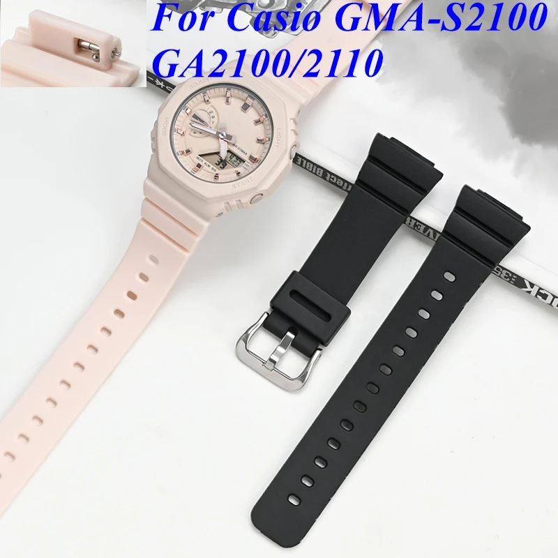 Для Casio G-SHOCK GMA-S2100 GA-2100/2110 ремешок для часов CasiOak резиновый браслет из смолы 16 мм быстросъемный сменный браслет