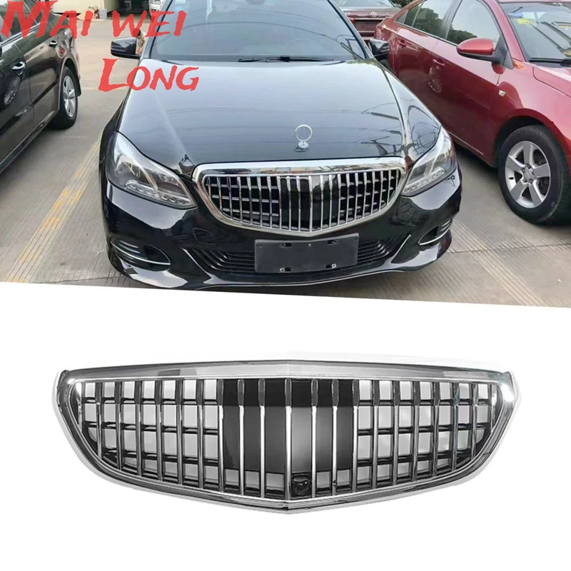 For 2009-2015 E Class W212 Modify MBH Center grille Grill E300L E400L E200 E180 MESH Grill W212 Grille